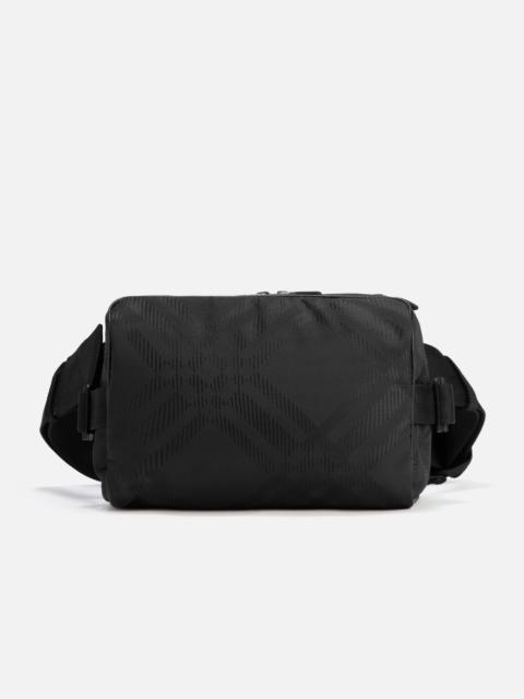 CHECK JACQUARD BELT BAG