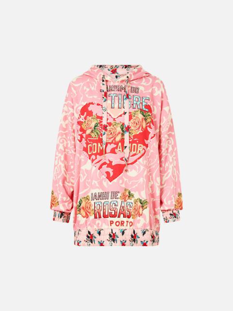 SILK BAND OVERSIZED HOODIE WITH POCKETS