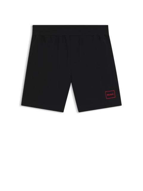 STRETCH-COTTON SHORTS WITH FRAME LOGO