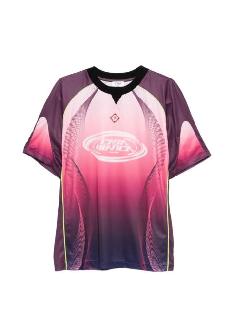 Aubergine gradient short-sleeve T-shirt