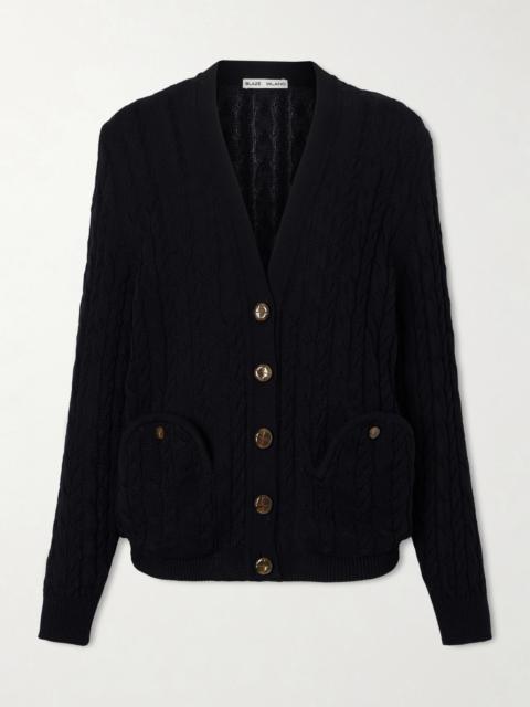 Ket Cable-knit Cotton Cardigan