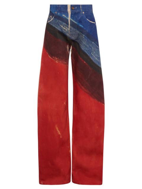 Amoret Barrel-leg Jean in Air Multi Recycled Cotton Denim