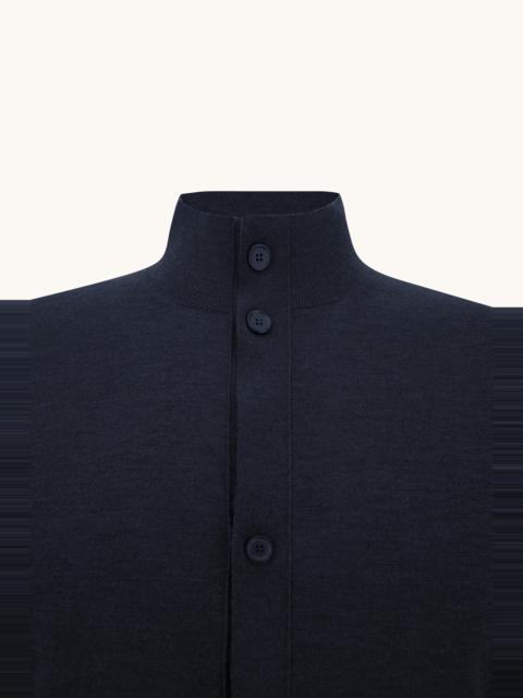 CARDIGAN IN 140'S SUPERFINE MERINO WOOL