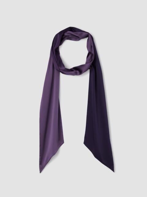 Ombré Silk Charmeuse Double Tie Scarf
