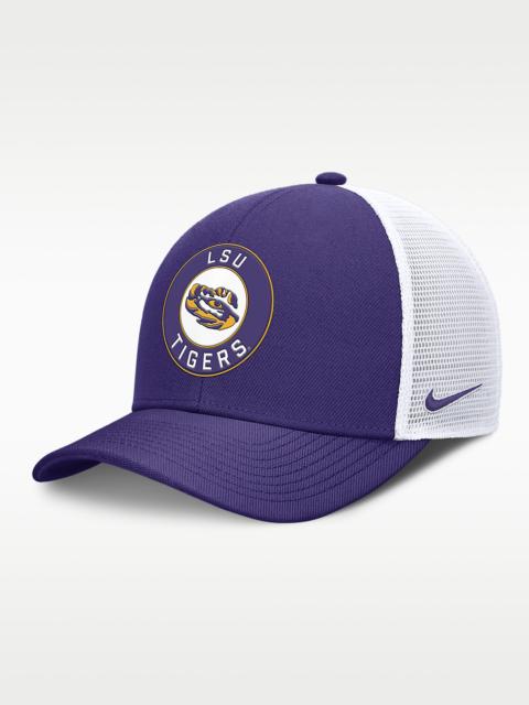 LSU Primetime Rise Men's Nike Dri-FIT College Trucker Adjustable Hat