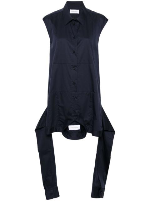 Upside Down poplin shirtdress