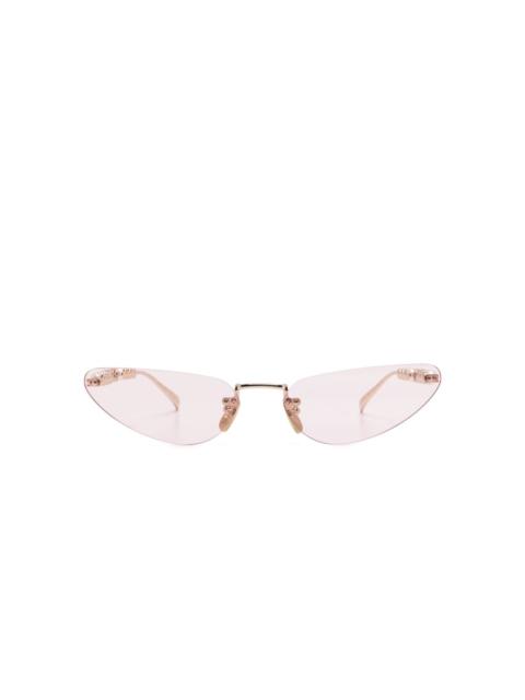 rimless sunglasses