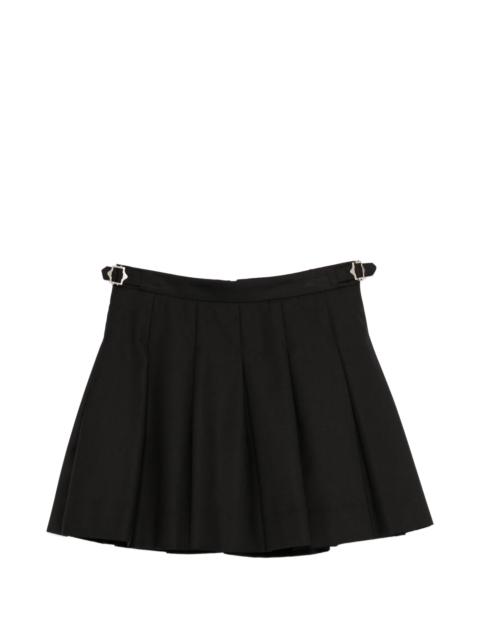 Dunst Buckle Pleated Mini Skirt