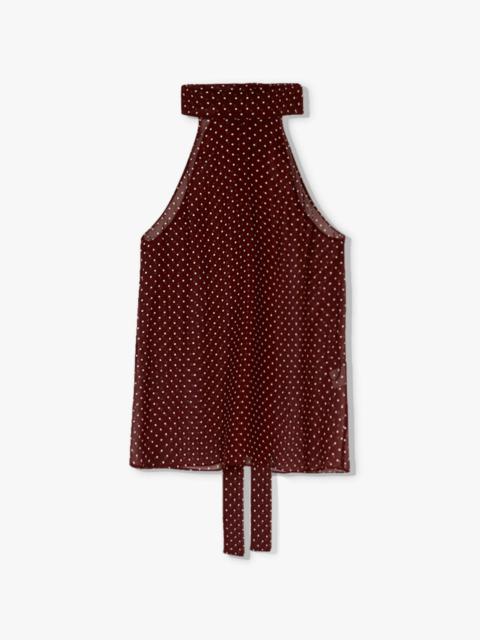 ALLA SILK HALTERNECK TOP