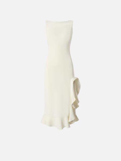 FITTED DRESS WITH FLOUNCES