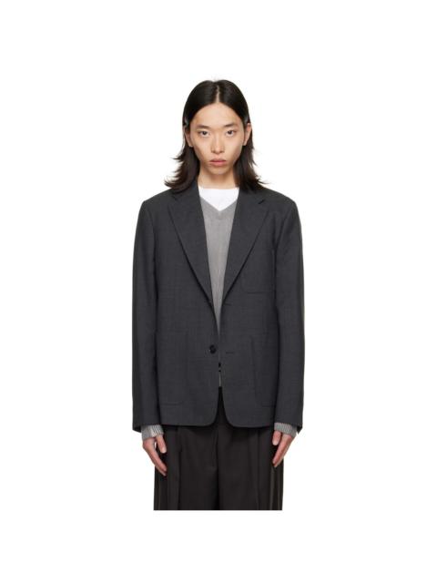 Gray Patch Pocket Blazer