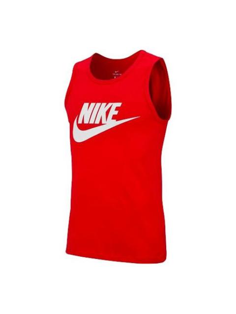 Men's Nike Sportswear Alphabet Knit Red Vest AR4992-657