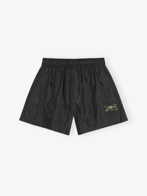 BLACK DUCHESSE NYLON SHORTS