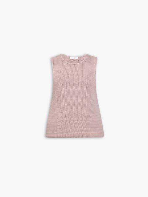 CHUNKY KNIT SLEEVELESS SWEATER