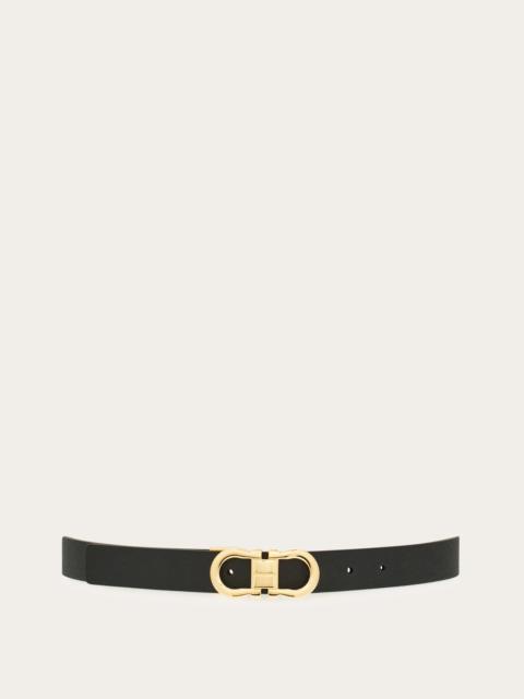 Adjustable and reversible Gancini belt