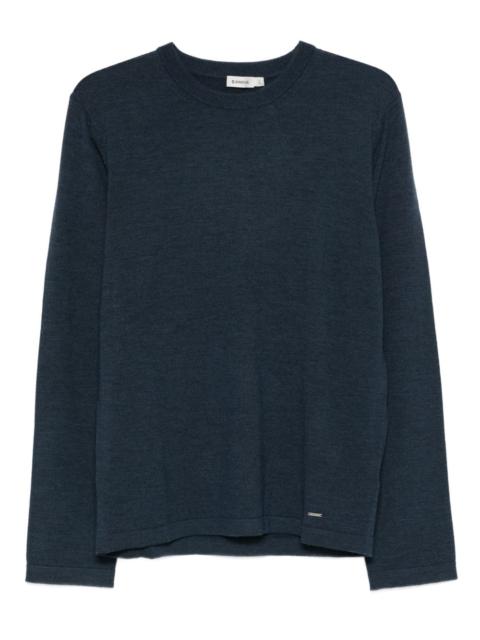 fine-knit jumper