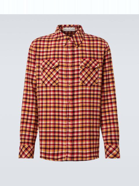 Time plaid cashmere shirt