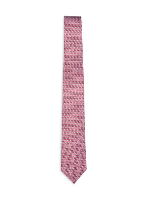 Red Gancini silk twill Cerchio tie