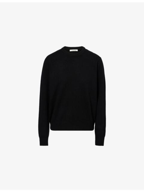 Relaxed-Fit Round-Neck Wool-Blend Jumper
