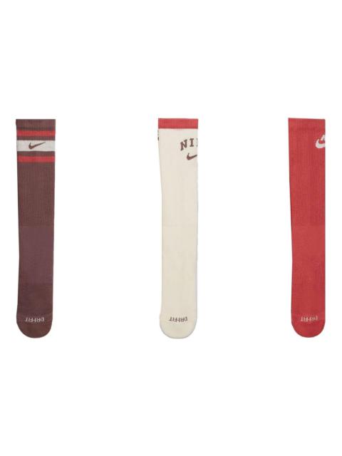 Nike Everyday Plus Cushioned Crew Socks 3 Pairs 'Multi' DX7665-909