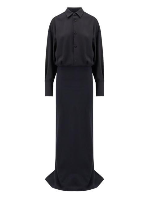 buttoned-up long dress