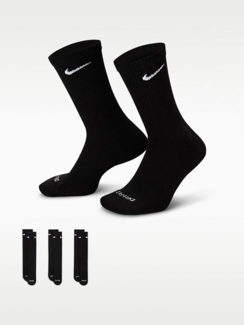 Nike Everyday Plus Cushioned Training Crew Socks (3 Pairs)