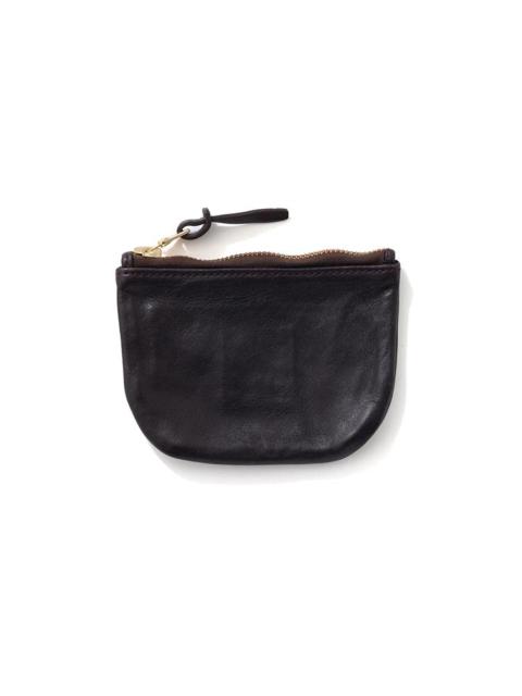 LEATHER WALLET DMGD DK.BROWN