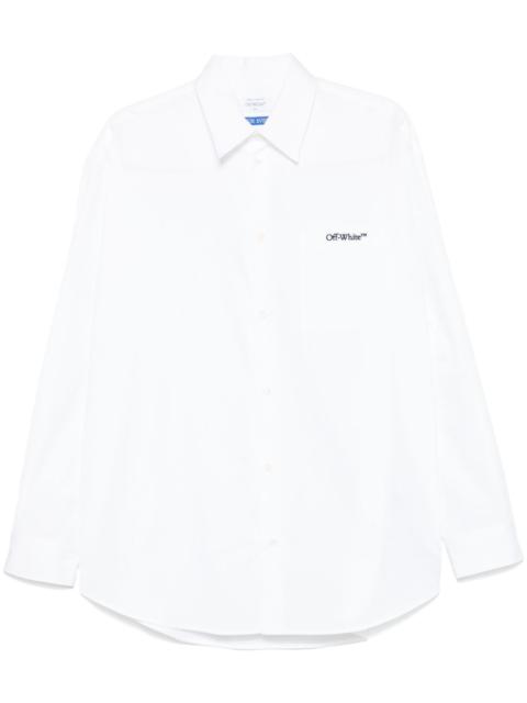 logo-embroidered shirt