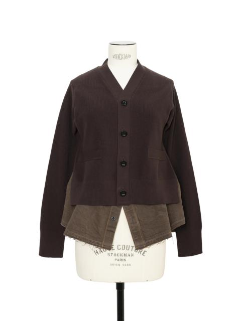 Denim x Knit Cardigan