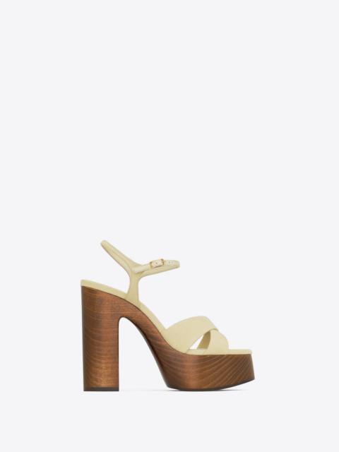 bianca platform sandals in canvas
