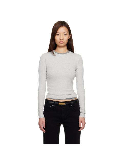 Gray Bina Crewneck T-shirt