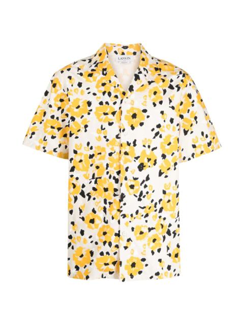 FLORAL-PRINT COTTON SHIRT