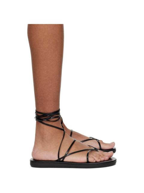 Black String Flip Flops