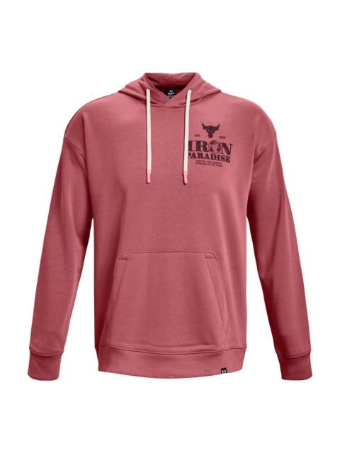 Under Armour Project Rock Iron Paradise Heavyweight Terry Hoodie 'Beta Red' 1373562-600