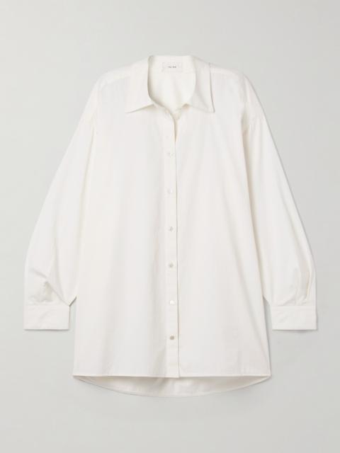 Luka Oversized Cotton And Cashmere-blend Twill Shirt