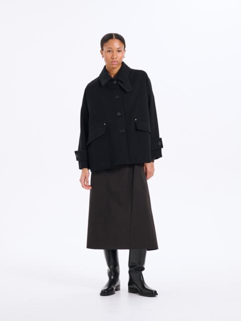 Humbie Wool Cashmere Blend Short Coat