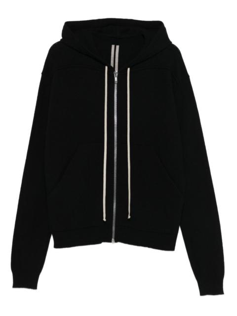 zip-up hooded jacket