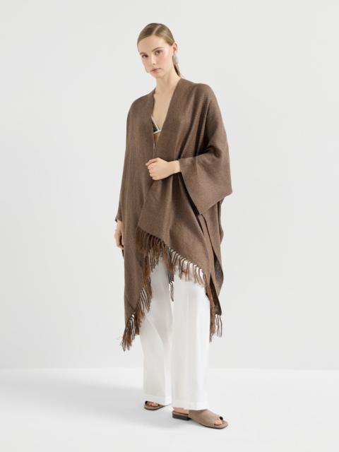 Sparkling linen cover poncho