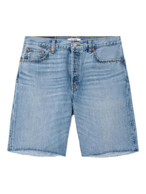 90s Comfort frayed-hem denim shorts