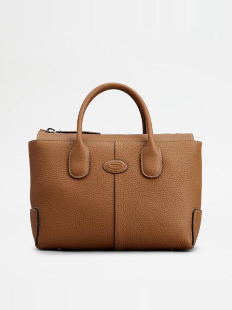 TOD'S DI BAG IN LEATHER SMALL - BROWN