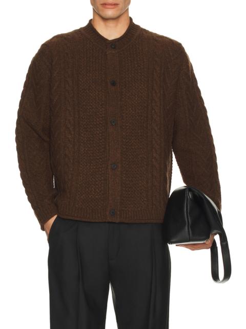 Twisted Round Neck Cardigan