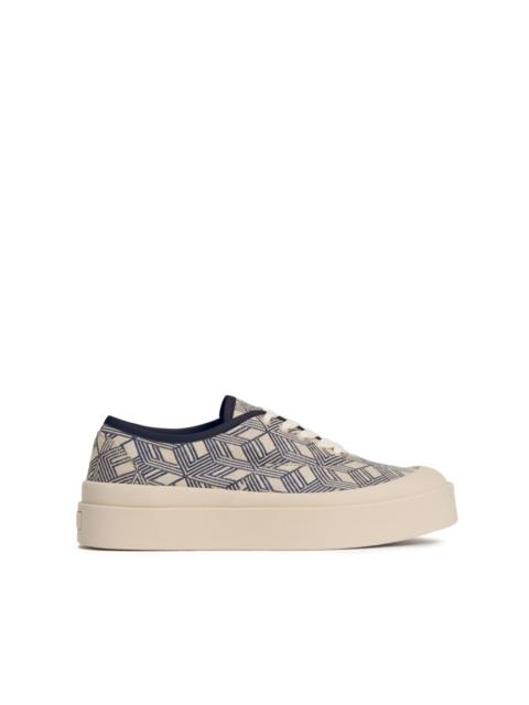 geometric-pattern sneakers