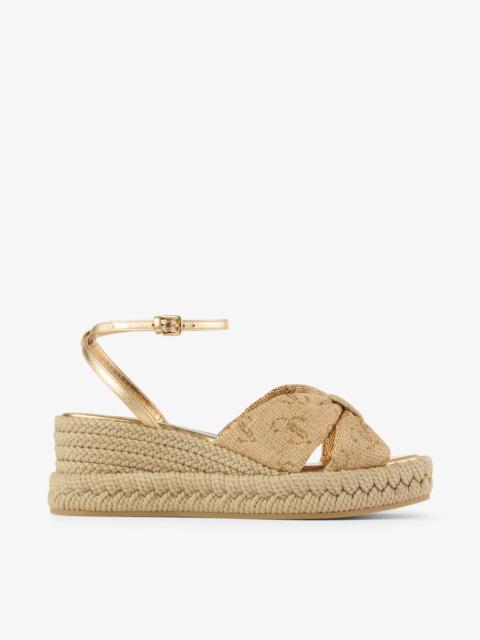 Aella Wedge 60
Gold Raffia Wedge Sandals