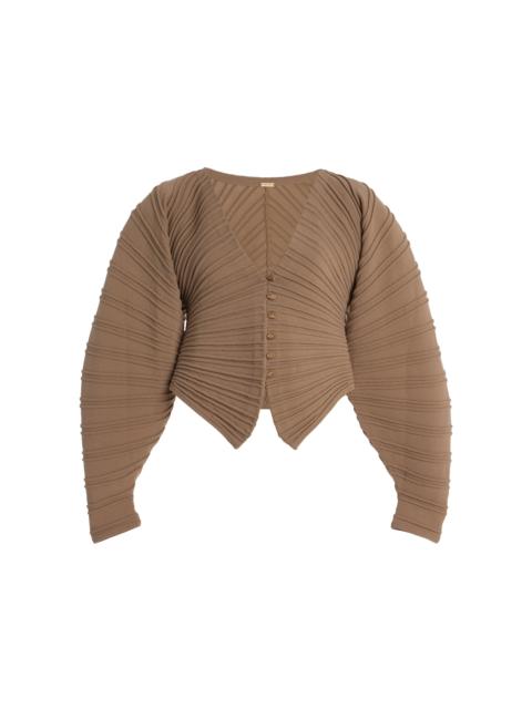 Blair Knit Cardigan tan