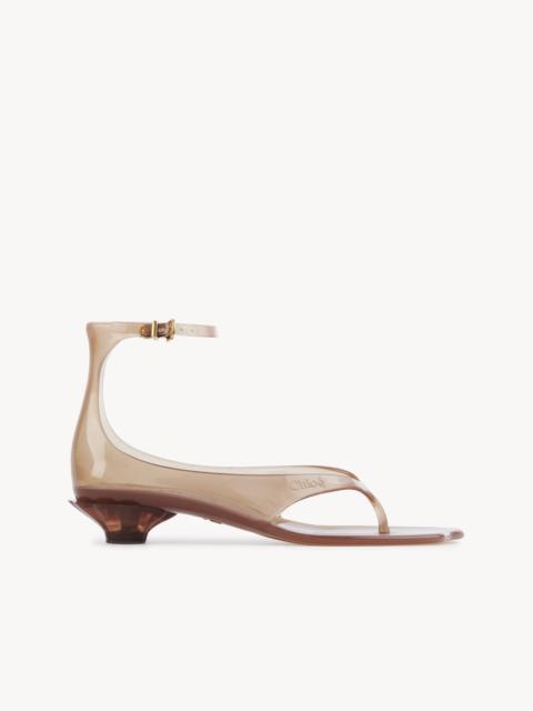 CHLOÉ JELLY HEELED SANDAL
