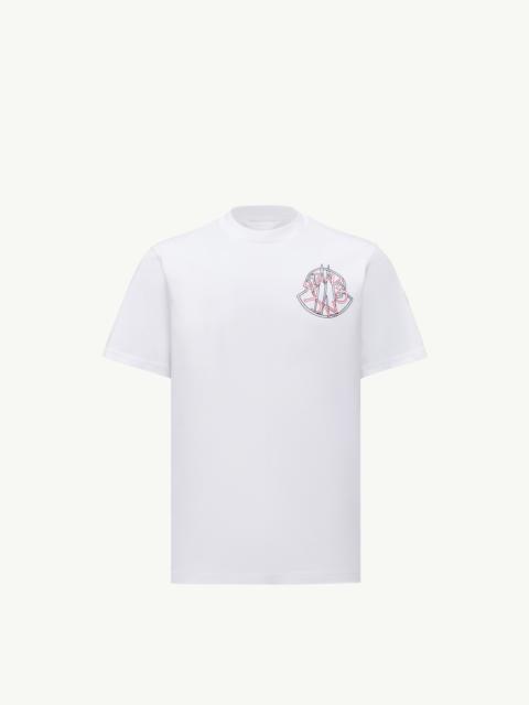 Overlapped Logo Cotton T-Shirt