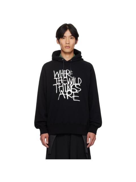 Black 'Where The Wild Things Are' Cotton Hoodie