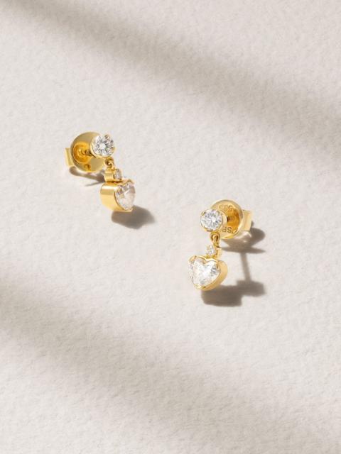 18-karat recycled gold diamond earrings Gold