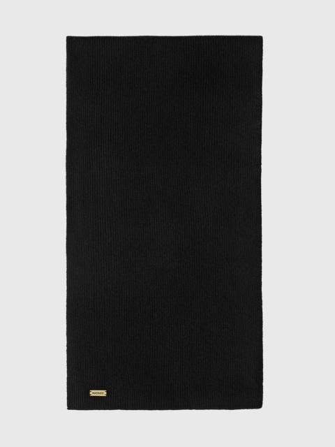 BENSON Rib-Knit Wool Blend Scarf