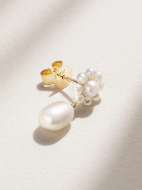 Chambre De Fleur 14-karat Gold Pearl Single Earring